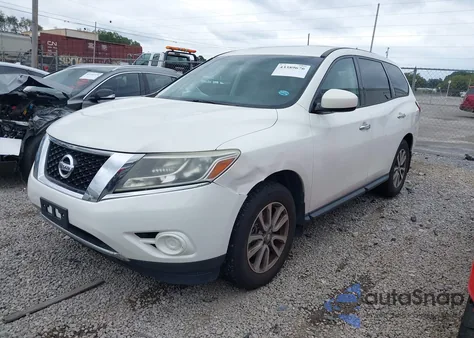 2014 Nissan Pathfinder S z USA, uszkodzony, nr VIN 5N1AR2MN6EC685540